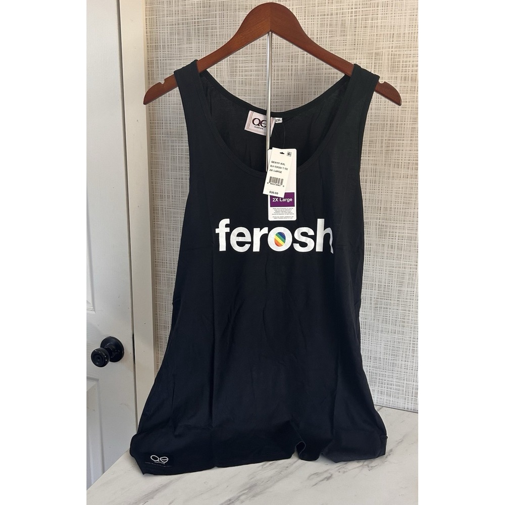 Queer‎ Eye Tank Top Netflix Black Ferosh Tank Tee 2XL New! LGBTQIA+ Rainbow BxOO